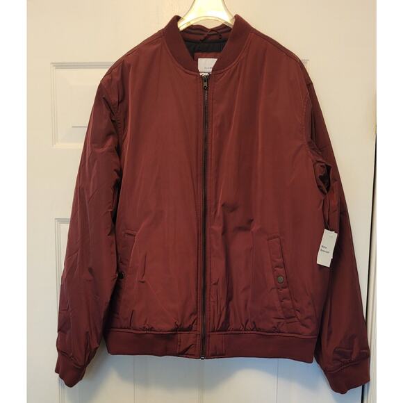 NWT Men’s Old Navy Maroon Bomber Jacket Size XL - Picture 11 of 12
